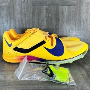 Nike Zoom Long Jump Elite Mens 12 Citron Pulse Track Field Spikes NEW FZ9326-800